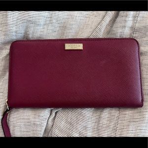 Kate spade leather zip wallet